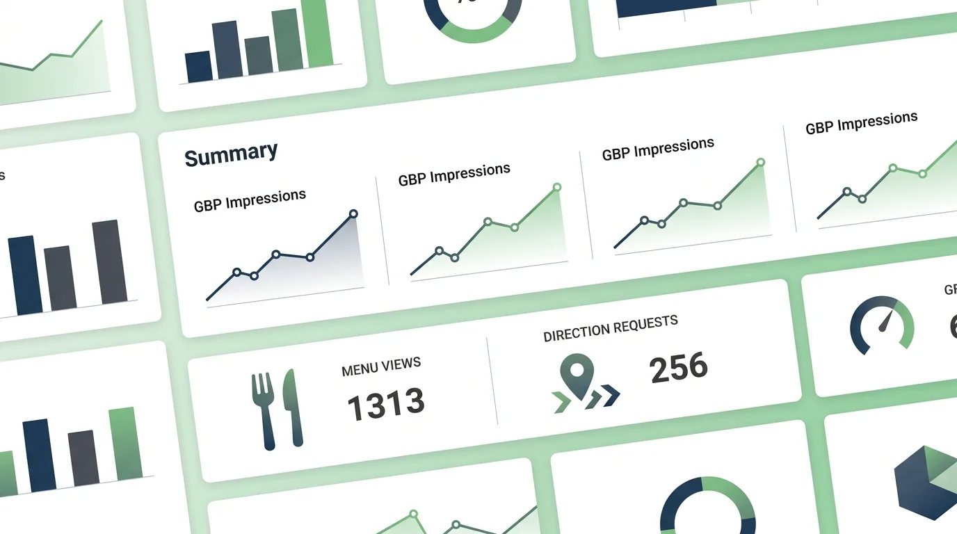 local search visibility dashboard for restaurant groups