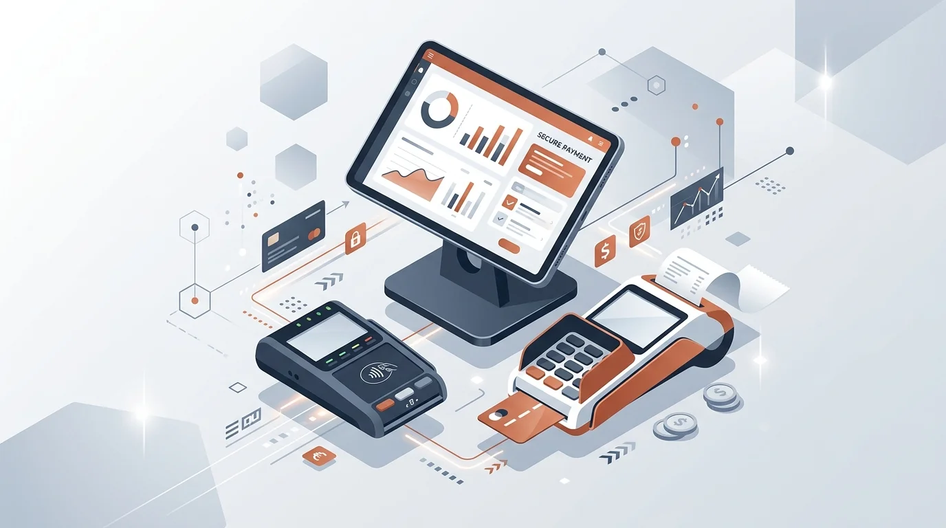 Modern payment processing terminals and point of sale hardware solutions for merchants