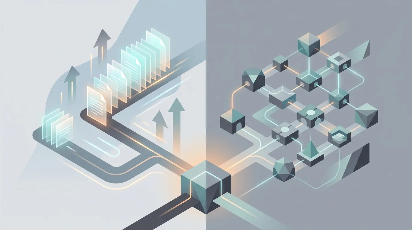 abstract comparison of content generation and technical SEO platforms